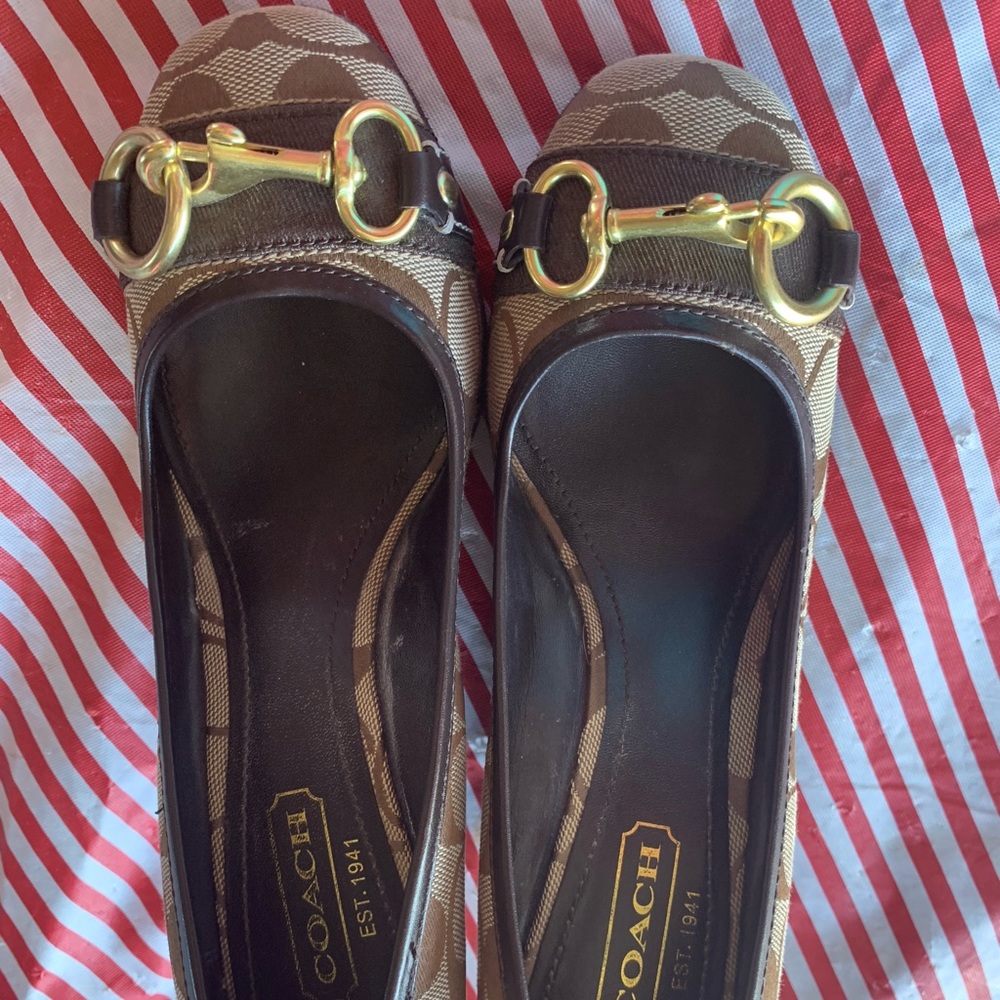 Coach wedge shoes